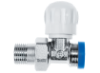 Εικόνα της Ίσιος Διακόπτης Δισωληνίου Smart Form 1606 24Χ19, Brass Form