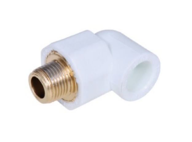 Εικόνα της Λευκή Γωνία PPR Φ25x3/4'' Αρσ., INTERPLAST