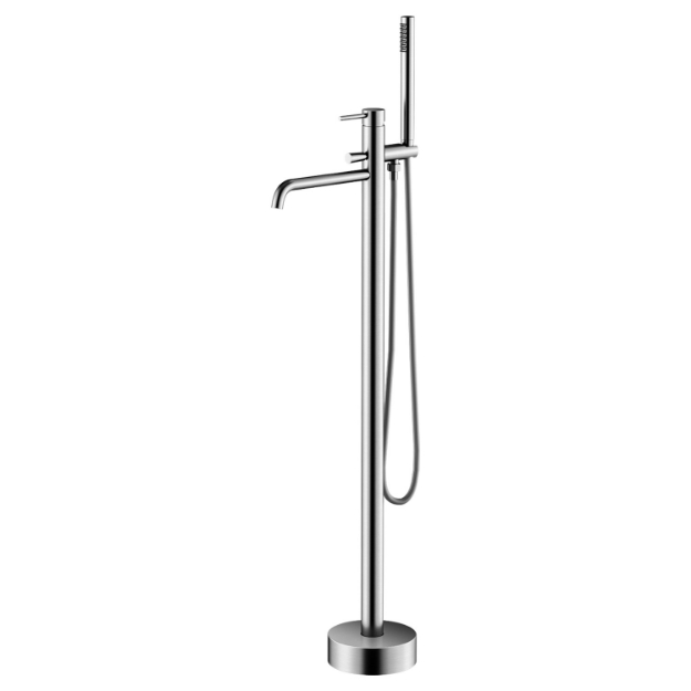 Εικόνα της Μπαταρία Λουτρού Επιδαπέδια H9022 Brushed Steel ETERNITY 316 KARAG
