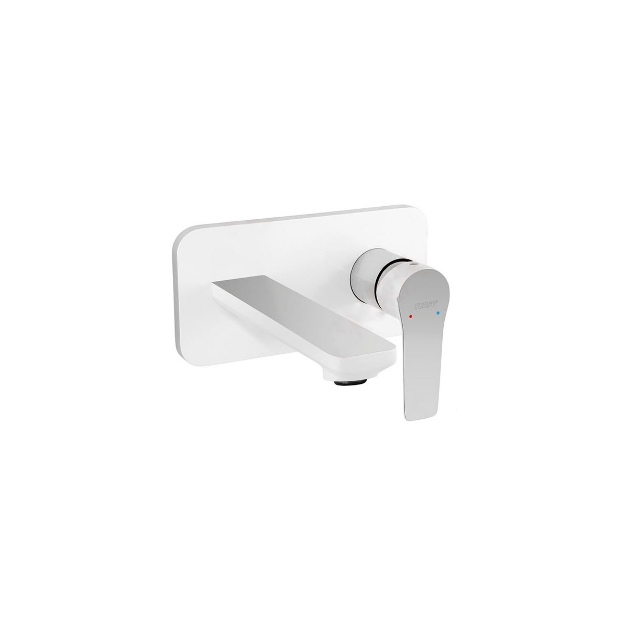 Εικόνα της Μπαταρία νιπτήρος εντοιχισμού White/Chrome ADORE BDR3PA FERRO