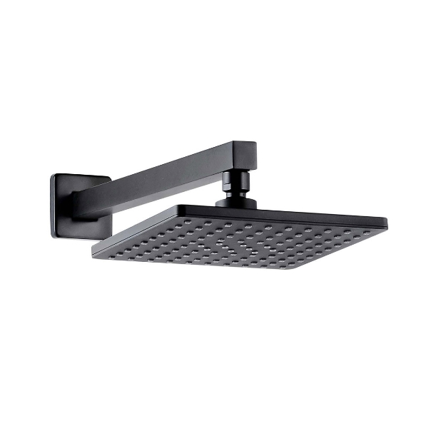 Εικόνα της Κεφαλή ντους με βραχίονα DELOS Nero G38E-T282BL KARAG