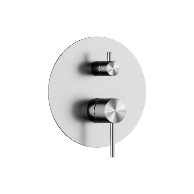 Εικόνα της Μπαταρία Μίκτης Διπλός S12058 Brushed Steel ETERNITY 316 KARAG