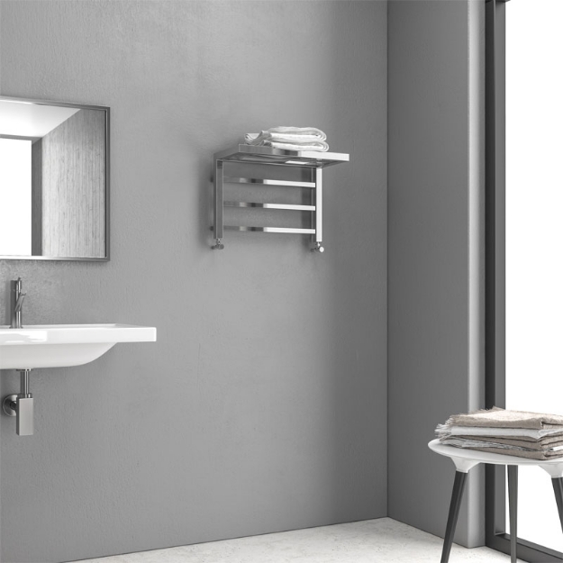 Εικόνα της Θερμαντικό σώμα μπάνιου Χρωμέ DESIGN 1 KARAG 25x50x35cm