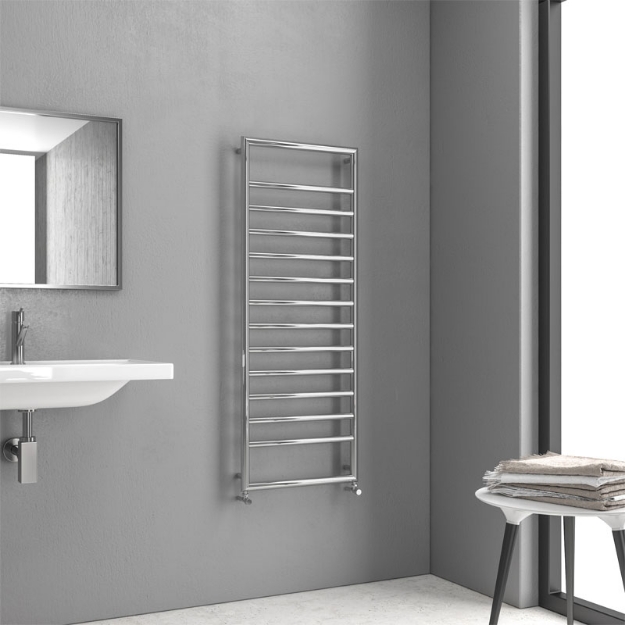 Εικόνα της Θερμαντικό σώμα μπάνιου Χρωμέ DESIGN 7 1300 KARAG 10,7x50x130cm