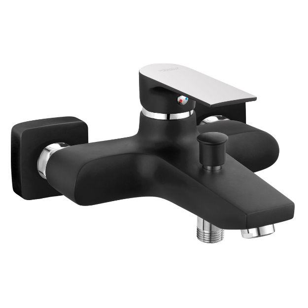 Εικόνα της Μπαταρία λουτρού ALGEO SQUARE Black BAQ1BLC FERRO