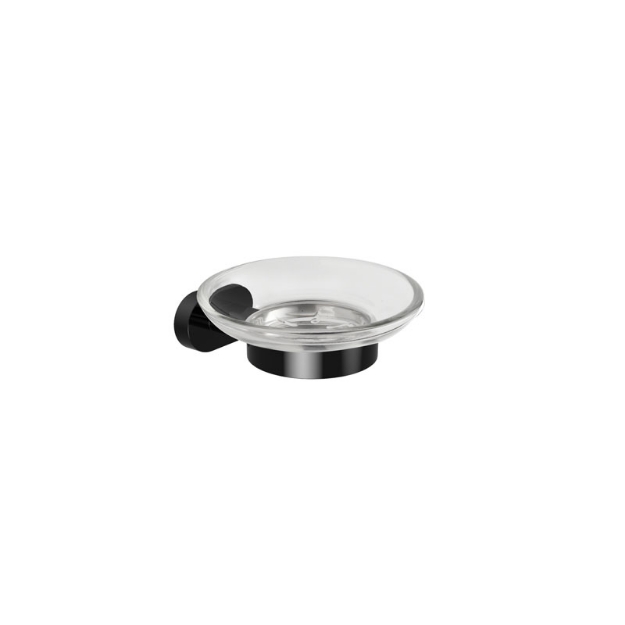 Εικόνα της Σαπουνοθήκη μαύρη NEW OVAL 75059A-B KARAG